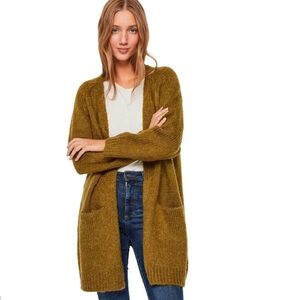 FOREVER COGNAC CARDIGAN SIZE LARGE